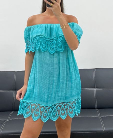 STRANDKLEID AUS SPITZE "BOHEMIAN COLLECTION" PE2220 LAGOON