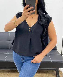 LOCKERE BLUSE PE5245 SCHWARZ