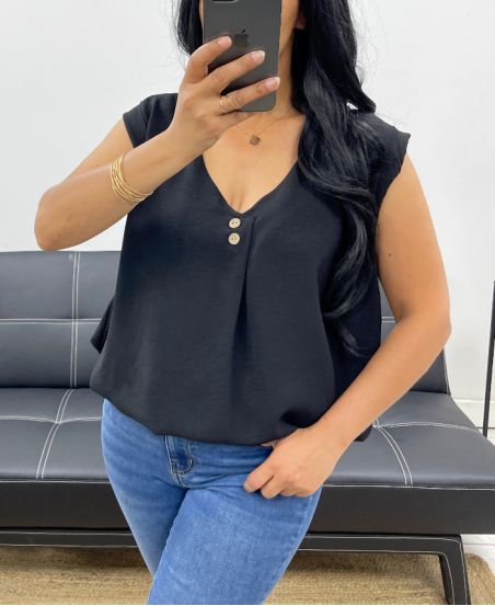 LOCKERE BLUSE PE5245 SCHWARZ