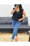 LOCKERE BLUSE PE5245 SCHWARZ
