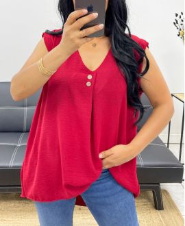 BLUSA HOLGADA SS5245 BURDEOS