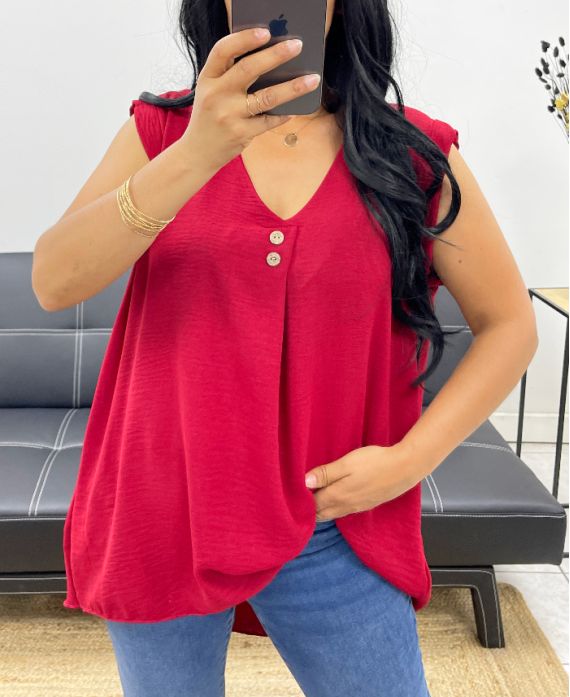 LOCKERE BLUSE SS5245 BORDEAUX