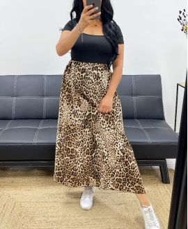 LEOPARD LONG SKIRT PE5236