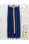 2-POCKET LONG SKIRT + FREE BELT PE5269 NAVY BLUE