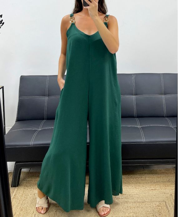 COMBINAISON OVERSIZE 2 POCHES PE5273 VERT