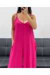 COMBINAISON OVERSIZE 2 POCHES PE5273 FUSHIA