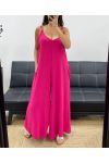 COMBINAISON OVERSIZE 2 POCHES PE5273 FUSHIA