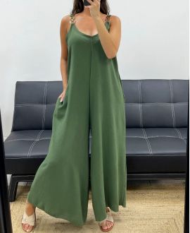 TRAJE DE NEOPRENO OVERSIZE DE 2 BOLSILLOS PE5273 KHAKI