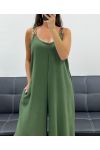 KOMBINEZON OVERSIZE Z 2 KIESZENIAMI PE5273 KHAKI
