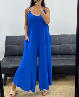 OVERSIZED 2-POCKET JUMPSUIT PE5273 ROYAL BLUE