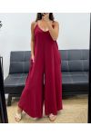 COMBINAISON OVERSIZE 2 POCHES PE5273 BORDEAUX
