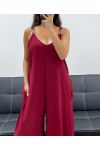 COMBINAISON OVERSIZE 2 POCHES PE5273 BORDEAUX