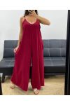 COMBINAISON OVERSIZE 2 POCHES PE5273 BORDEAUX