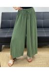 PANTALON LARGE PLISSE PE5229 KAKI