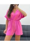 COMBINAISON NEON GAZE DE COTON PE5206 FUSHIA
