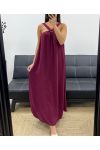 LONG BOW FRONT DRESS PE5176 BURGUNDY