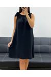 SCHULTERKLEID MIT KRAWATTE PE5182 SCHWARZ