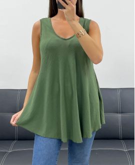 PE5188 TOP SVASATO GRIGIO