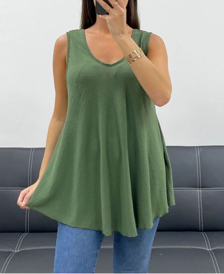 PE5188 TOP SVASATO GRIGIO