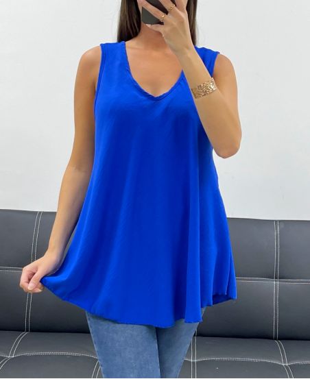 PE5188 TOP SVASATO BLU ROYAL