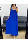 LONG BUCKLE BACK DRESS PE5194 ROYAL BLUE