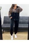 JACKE MIT REISSVERSCHLUSS + BEDRUCKTE SAMTHOSE SET AH250977-1