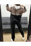JACKE MIT REISSVERSCHLUSS + BEDRUCKTE SAMTHOSE SET AH250977-1