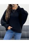 OVERSIZE-PULLOVER AUS WOLLE AH5157 SCHWARZ