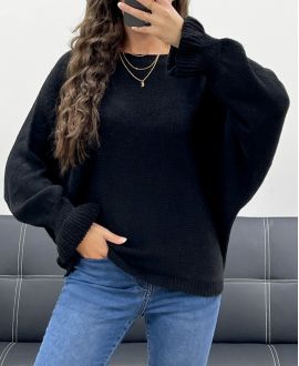 PULLOVER LAINE OVERSIZE AH5157 NOIR