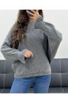 OVERSIZED WOOL SWEATER AH5157 GREY