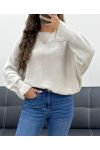 OVERSIZED WOOL SWEATER AH5157 BEIGE