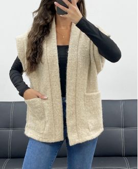 2-POCKET JACKET WITH SOFT PILE AH5143 BEIGE
