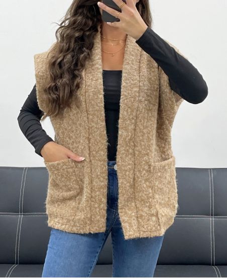 2-POCKET JACKET WITH SOFT PILE AH5143 CAMEL