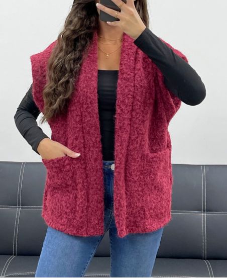 SOFT PIG 2-POCKET JACKET AH5143 BURGUNDY