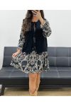 SLEEVELESS WOOL VEST BOWS PE5124 BLACK