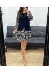 SLEEVELESS WOOL VEST BOWS PE5124 NAVY