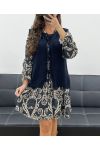 SLEEVELESS WOOL VEST BOWS PE5124 NAVY
