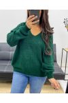 PULLOVER LAINE DOUX AH255001 VERT