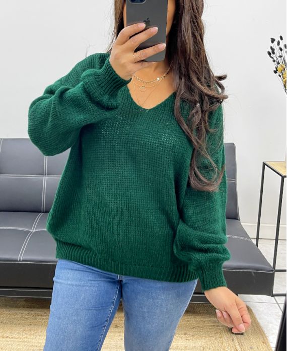 PULLOVER LAINE DOUX AH255001 VERT