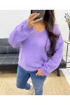 WEICHER WOLLPULLOVER AH255001 FLIEDER