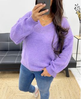 PULLOVER LAINE DOUX AH255001 LILA