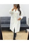 CAPPOTTO LUNGO 2 TASCHE AH255035 BIANCO