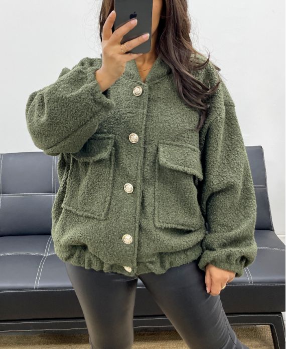 BLOUSON A GRANDES POCHES AH255031 KAKI