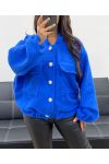 JACKET WITH LARGE POCKETS AH255031 ROYAL BLUE