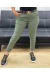 4-PAK SPODNIE + PASEK S-M-L-XL AH255052 KHAKI