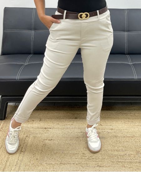 4ER-PACK HOSE + GÜRTEL S-M-L-XL AH255052 BEIGE