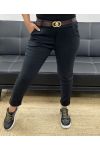 CONFEZIONE DA 4 PANTALONI + CINTURA S-M-L-XL AH255052 NERO