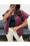 CHAQUETA ACOLCHADA CON CREMALLERA BURDEOS AH255065