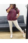 CHAQUETA ACOLCHADA CON CREMALLERA BURDEOS AH255065
