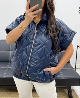 NAVY NAVY AH255065 ZIP-UP QUILTED JACKET
